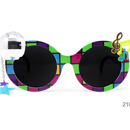 neon disco ball glasses