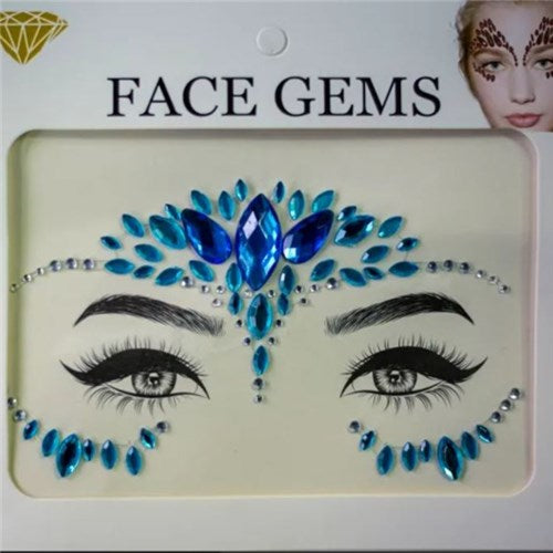 Face Gems - Blue