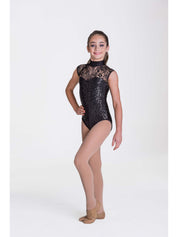 Deco Lace Leotard - Black  Dancewear Australia