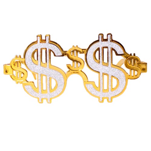 Party Glasses - Dollar Sign Sparkly