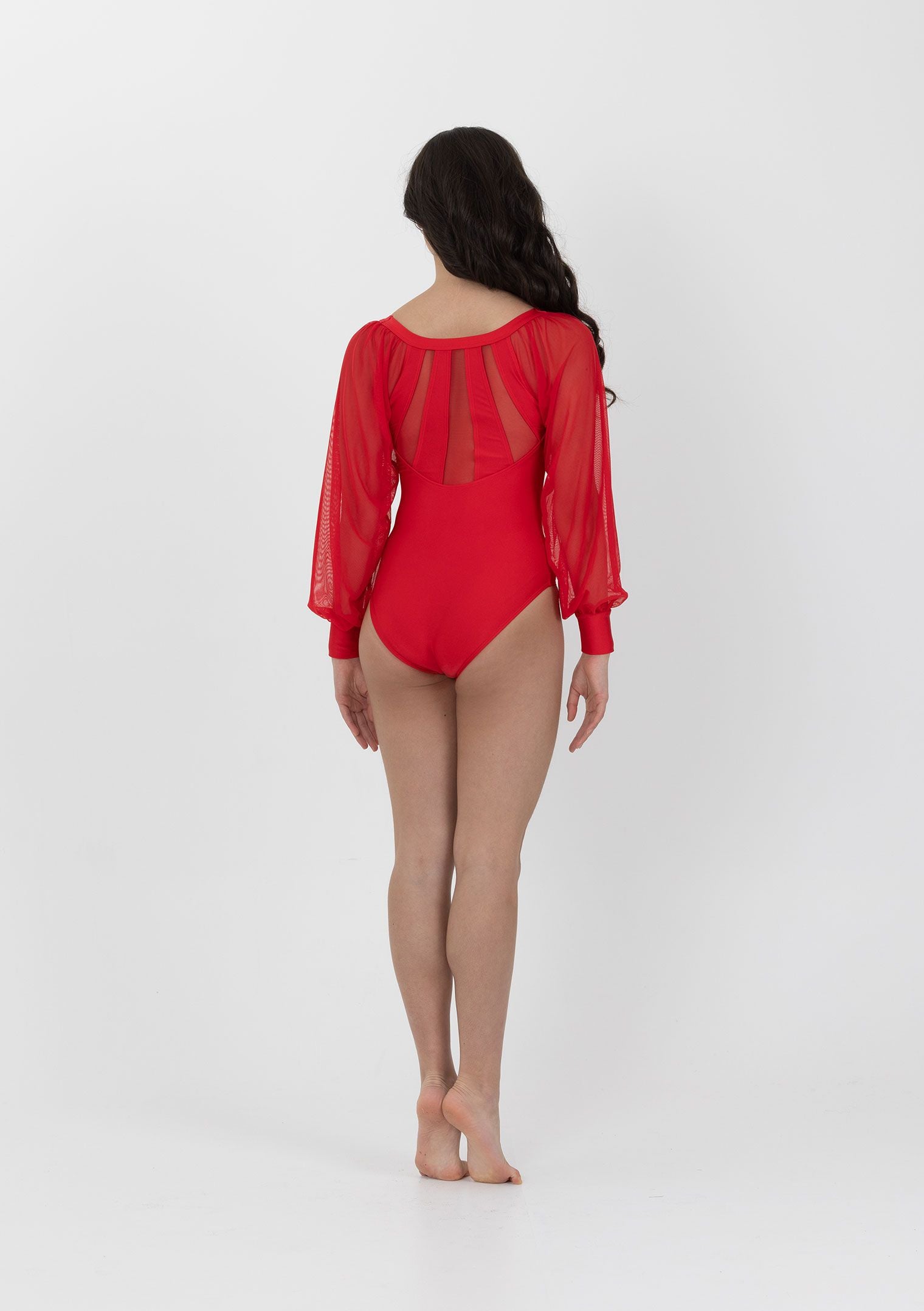 dance costume leotard long sleeve
