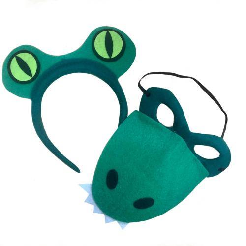 Alligator  Mask & Headband - Upstage Dancewear