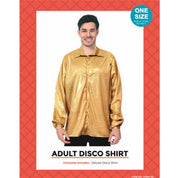 gold disco shirt mens costume