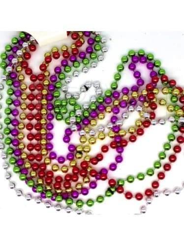 Metallic Beaded Necklace Set of 3