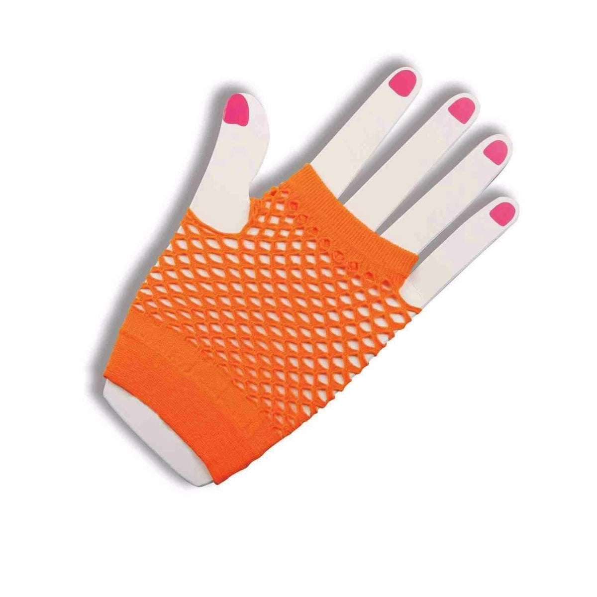 Short Fishnet Gloves - Orange  Dancewear Australia