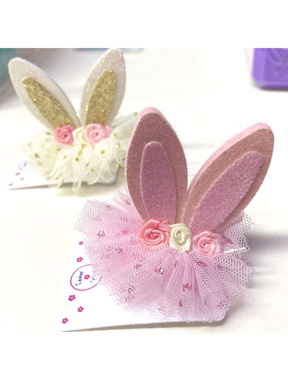 Floral Bunny Hairclips  Dancewear Australia