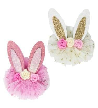 Floral Bunny Hairclips  Dancewear Australia easter bunny bunnies 
