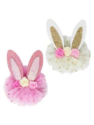 Floral Bunny Hairclips  Dancewear Australia easter bunny bunnies 