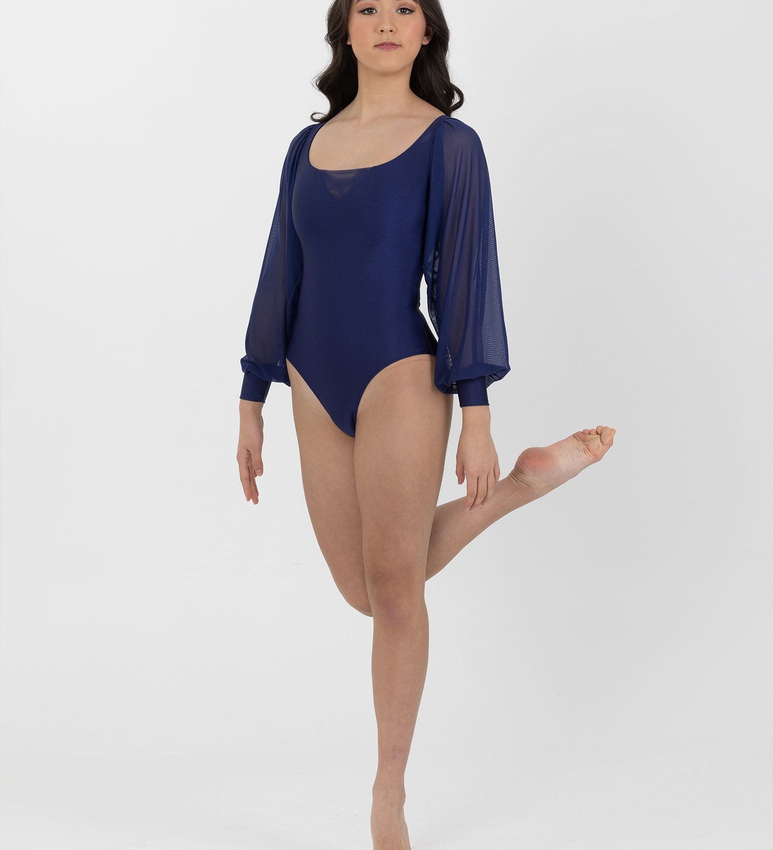 dance costume leotard long sleeve