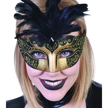 Gabrielle Eye Mask with Feathers  Dancewear Australia