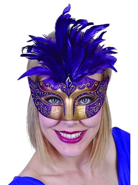 Gabrielle Eye Mask with Feathers  Dancewear Australia