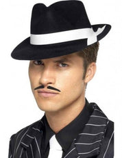 Fedora Hat -with white band gangster hat