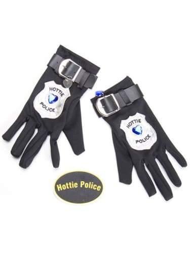 Hottie Police Gloves & Badge  Dancewear Australia