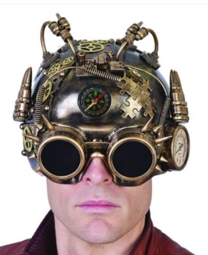 Hugo Steampunk Gold Mask