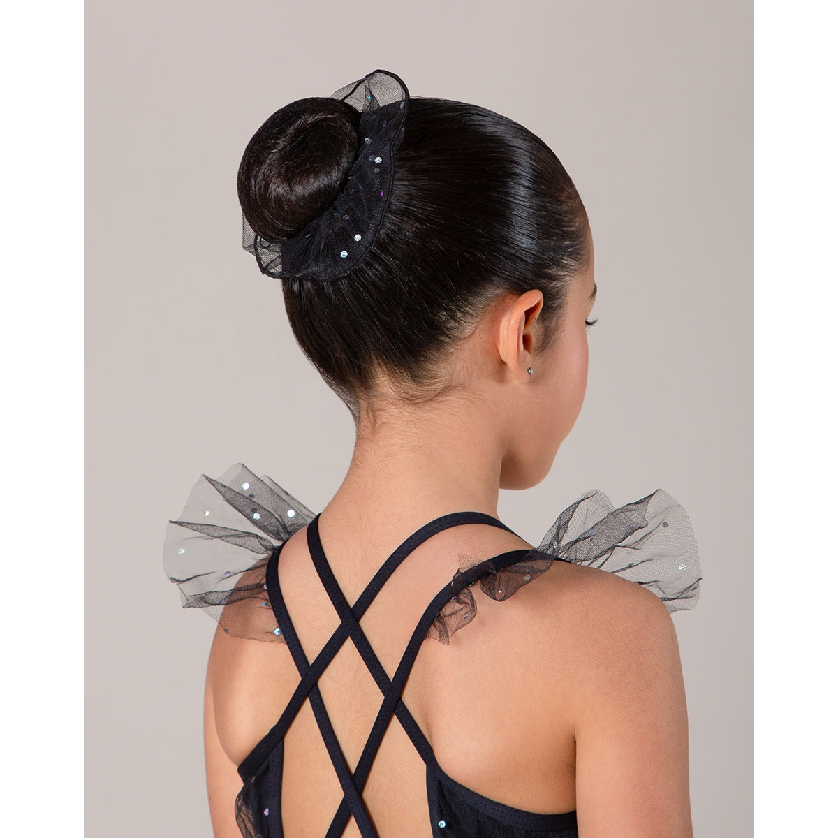 Sparkle Scrunchie Black Glitter Dance