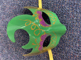 Mask - Green Gold Purple
