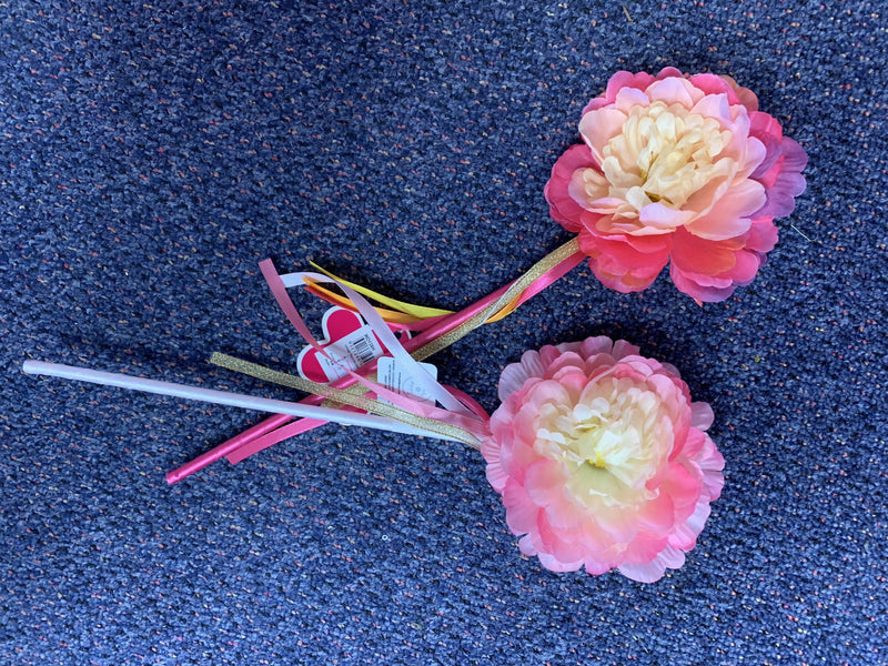 Flower Wand - Pink Poppy  Dancewear Australia