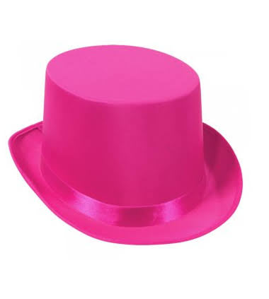 hot pink top hat