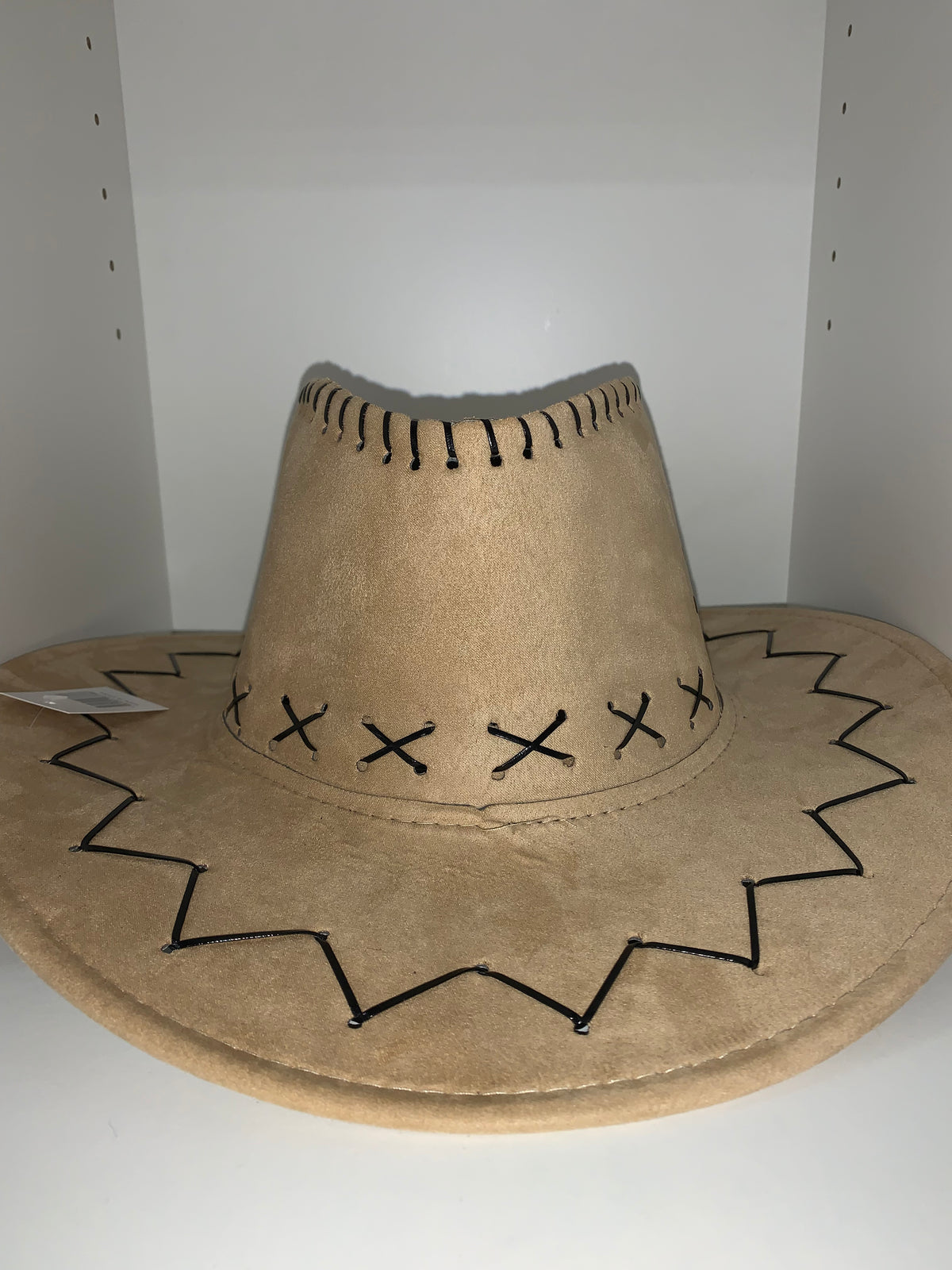 nude cowboy hat suede