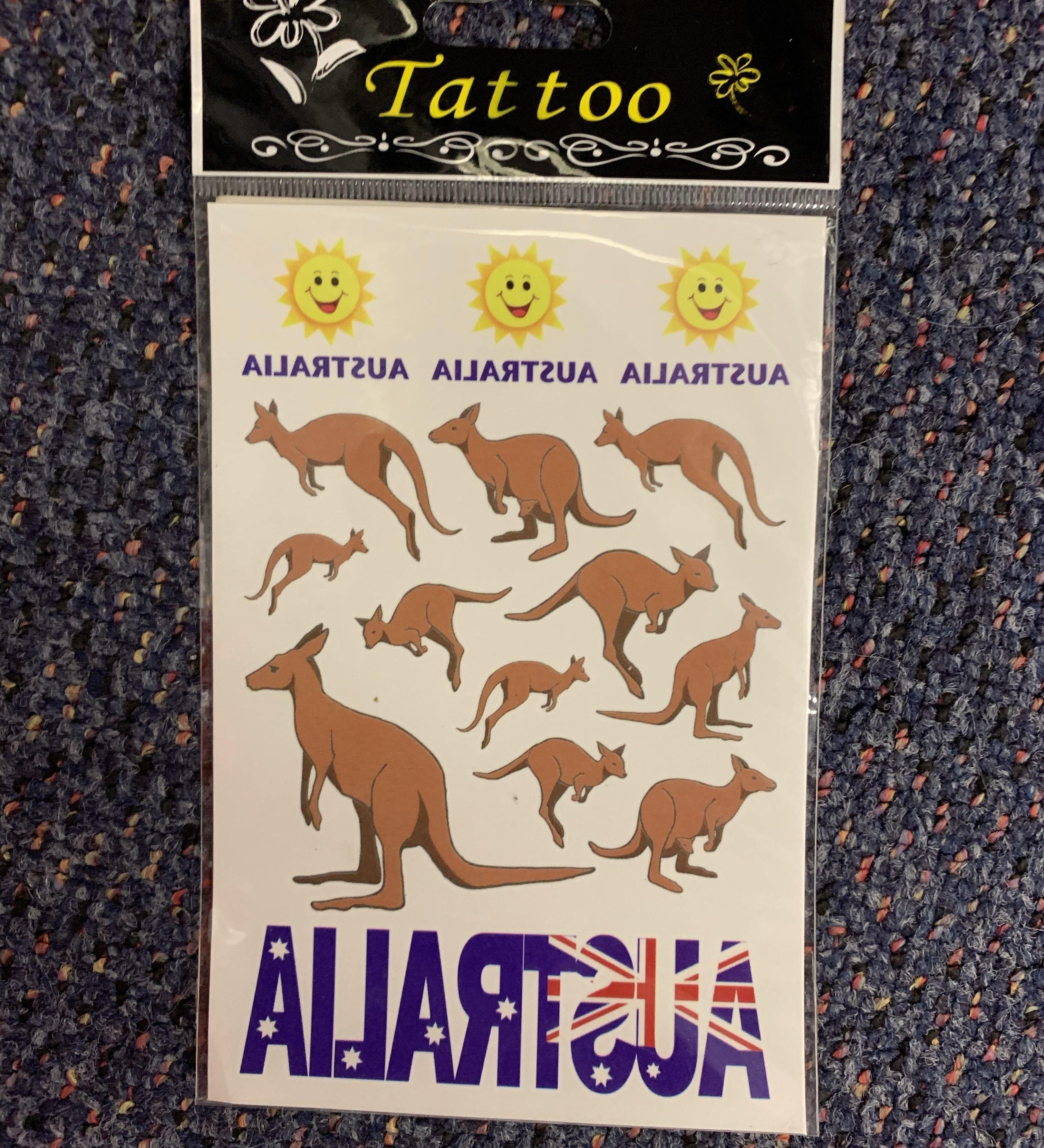 Tattoos - Kangaroos  Dancewear Australia