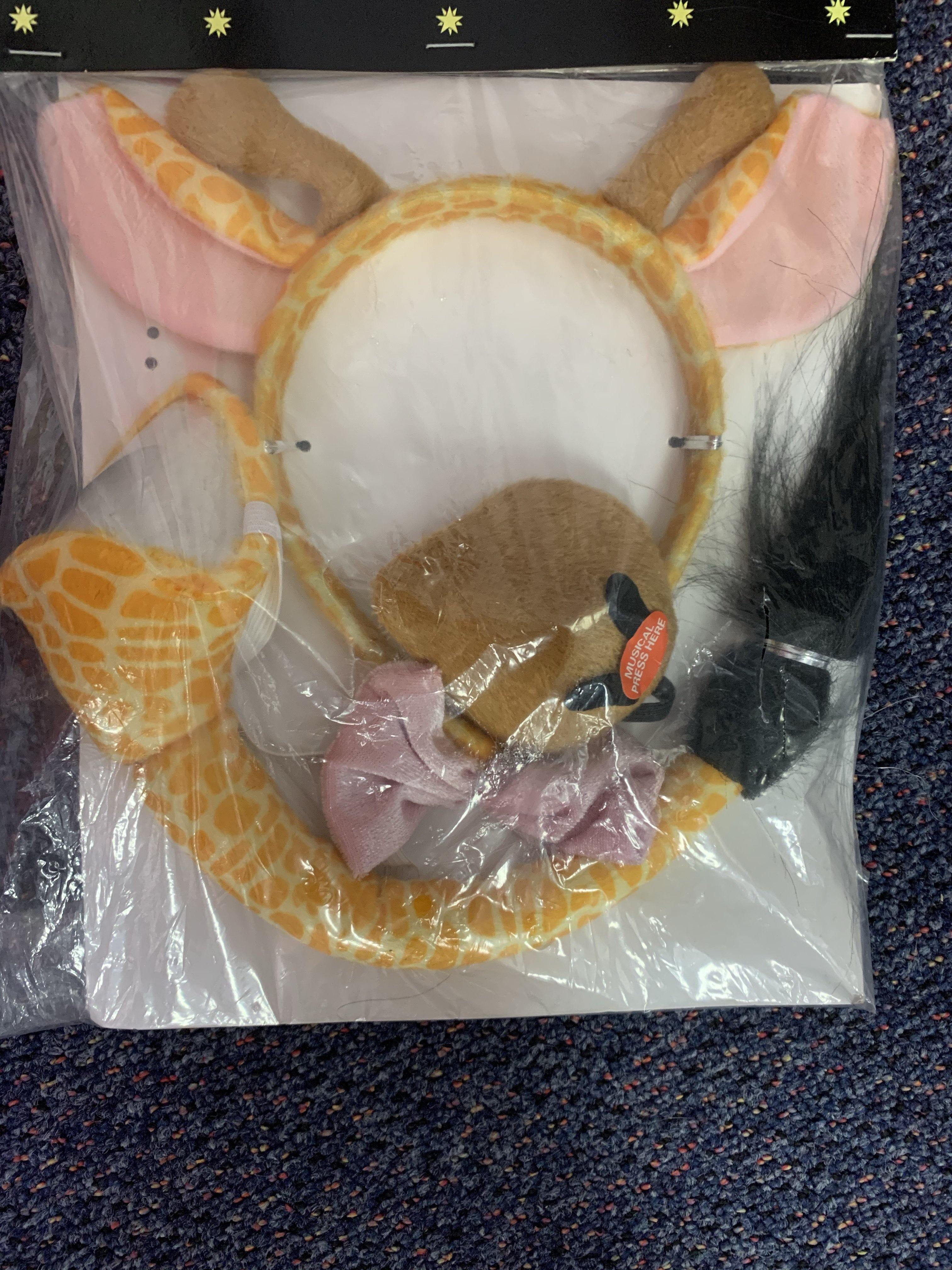 Giraffe Headband, tail, nose, bow
