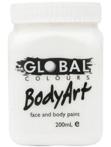 WHITE Global Body Art Face and Body Paint - 200ml