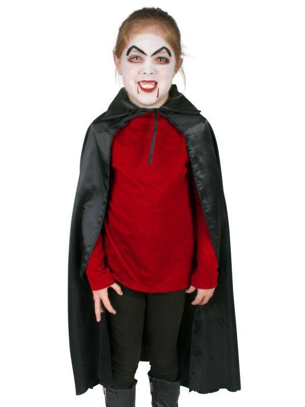 BLACK CHILDRENS CAPE FOR HALLOWEEN