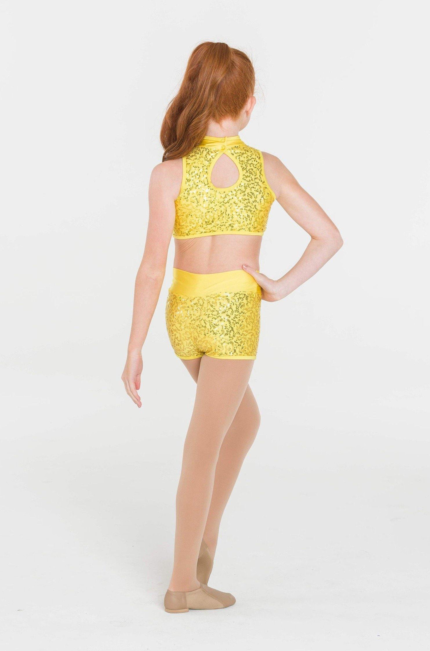 Attitude Shorts | Yellow  Dancewear Australia