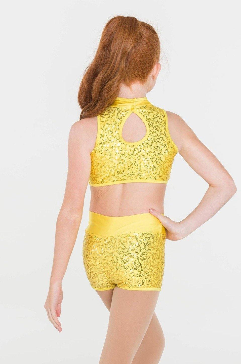 Attitude Shorts | Yellow  Dancewear Australia