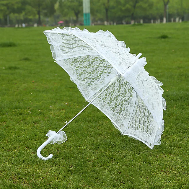 White Lace Parasol (Umbrella)