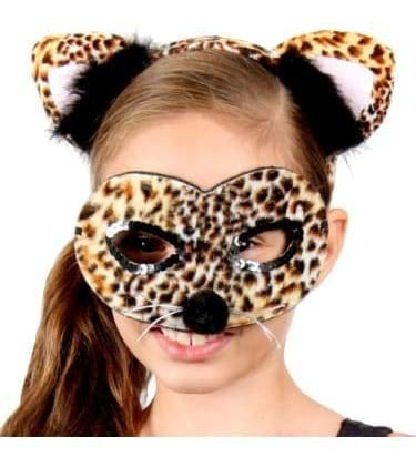 Leopard Mask & Headband  Dancewear Australia