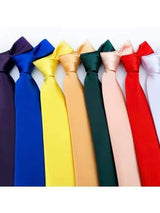 Long Slim Coloured Ties