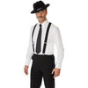 Suspenders black gangster costume