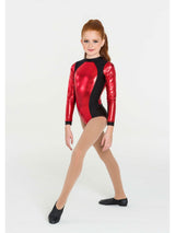 Metallic Warrior Leotard - Red