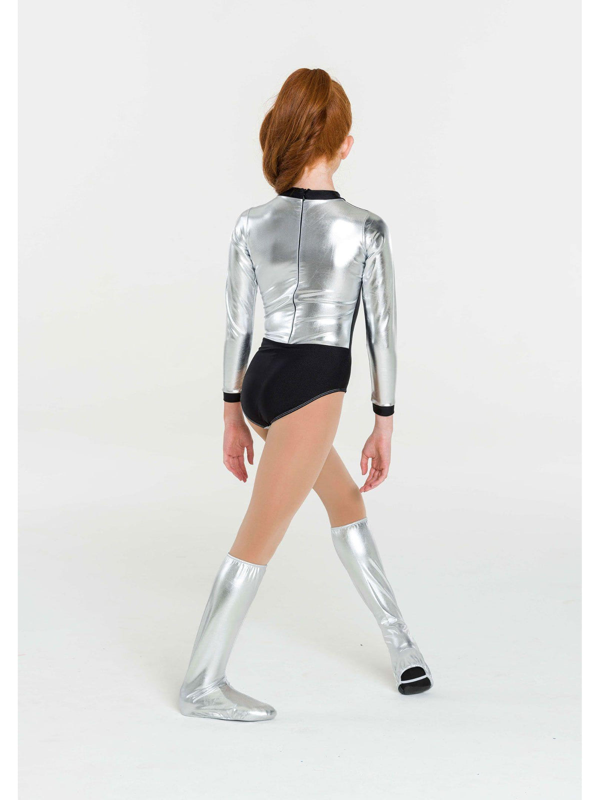 Metallic Warrior Leotard - Silver  Dancewear Australia