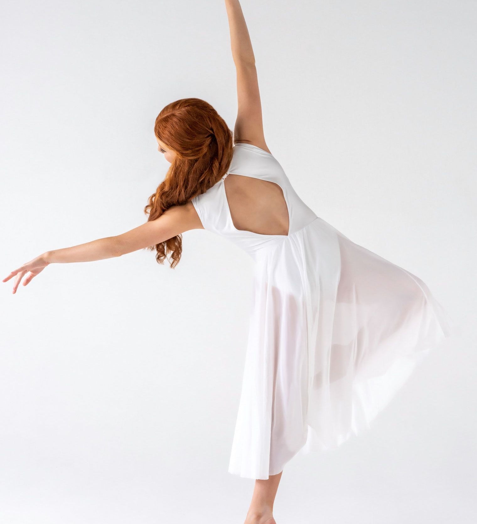 blue lyrical dress dance costume