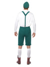Check out our brilliant adult men's German Oktoberfest fancy dress costume which comes complete with a pair of green lederhosen shorts with braces, long sleeved white top and coordinating green hat. Ideal for any Beer festival.