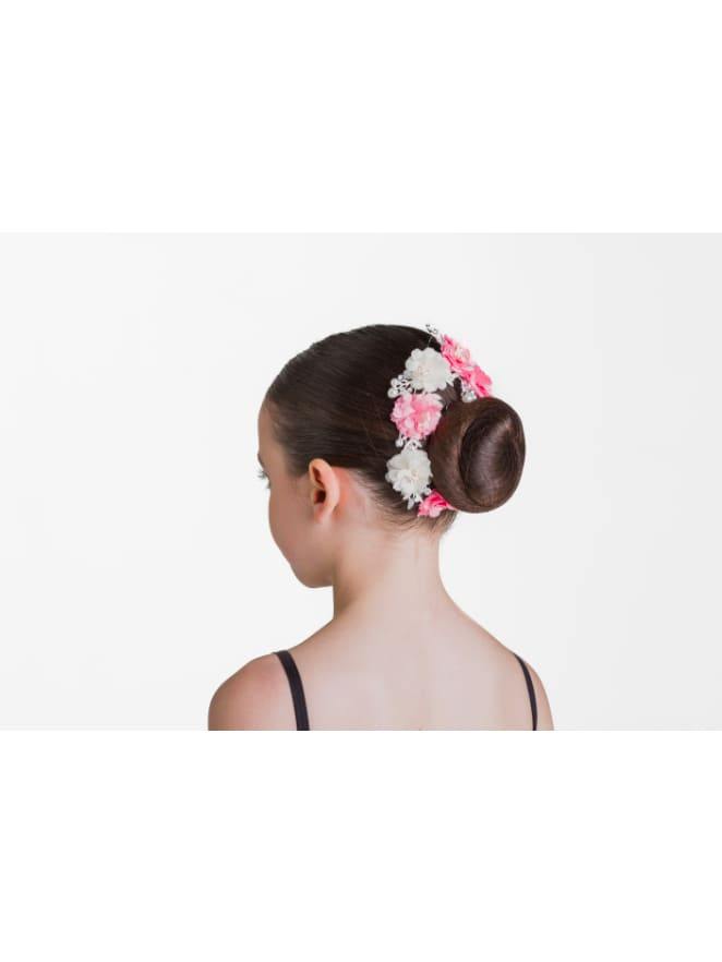 Pearls and Petals Hairpiece - Pink and White  Dancewear Australia