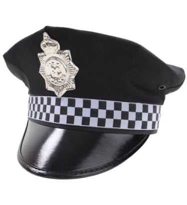 Police Cap - Black  Dancewear Australia Police Officer Hat