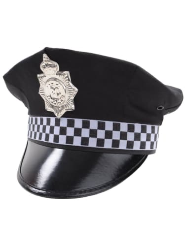Police Cap - Black  Dancewear Australia Police Officer Hat