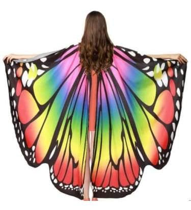 Rainbow Butterfly Cape  Dancewear Australia