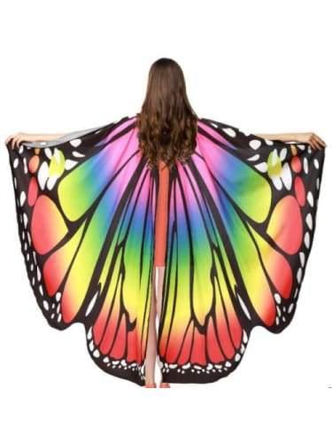 Rainbow Butterfly Cape  Dancewear Australia