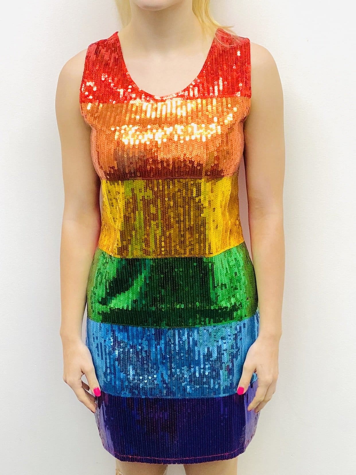 Rainbow Sequin Dress  Dancewear Australia