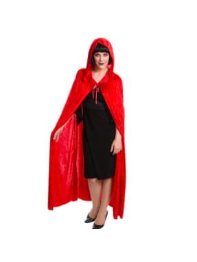 Red Cape Velvet with Hood  Dancewear Australia