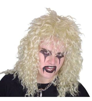 Rock Chick Blond  mullet wig