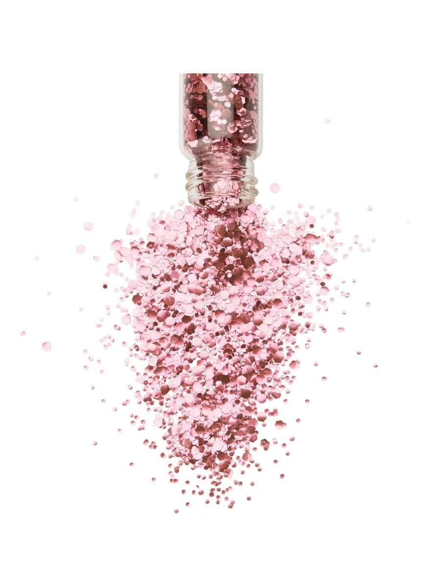 Rose Pink Glitter Bottles - Bio degradable  Dancewear Australia