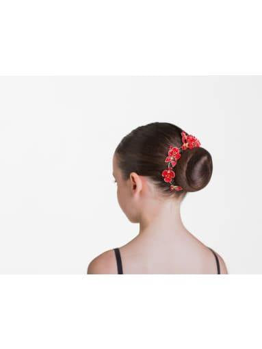 Ruby Sparkle Hairpiece - Red  Dancewear Australia