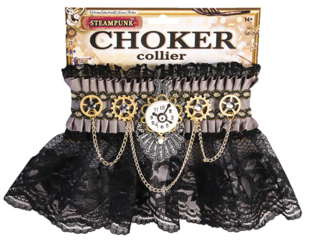 Steampunk Choker necklace, fancy dress costume, halloween