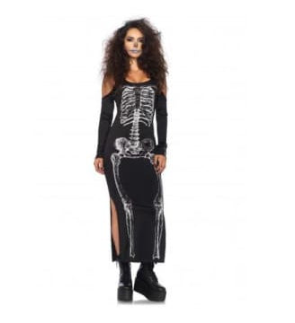Side Slit Skeleton Cold Shoulder Dress  Dancewear Australia