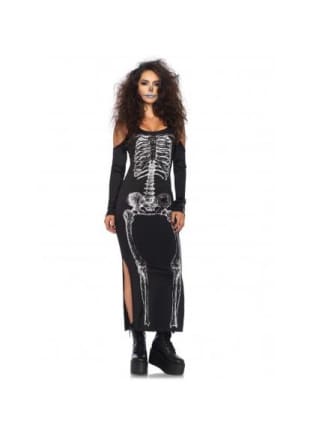 Side Slit Skeleton Cold Shoulder Dress  Dancewear Australia